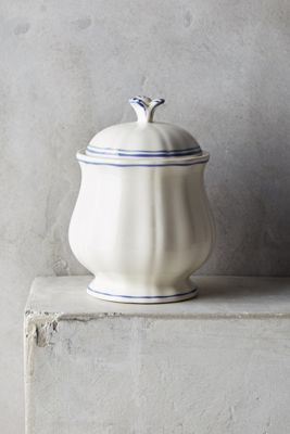 Gien Filet Bleu Sugar Bowl
