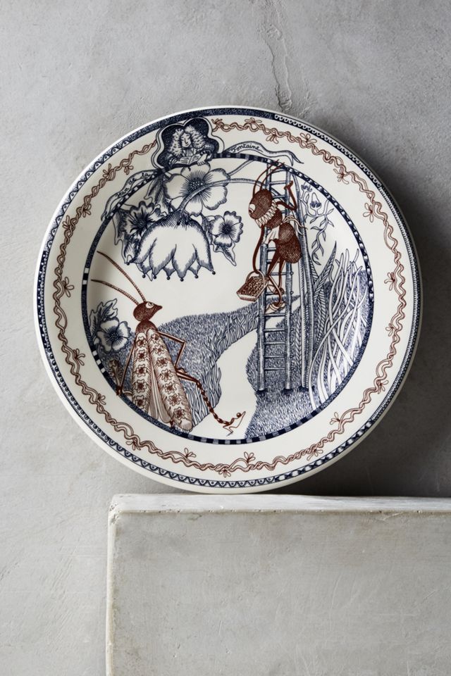 Gien Les Fables Dessert Plate Set #1