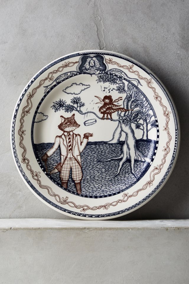Gien Les Fables Dessert Plate Set #3