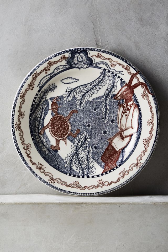 Gien Les Fables Dessert Plate Set #4