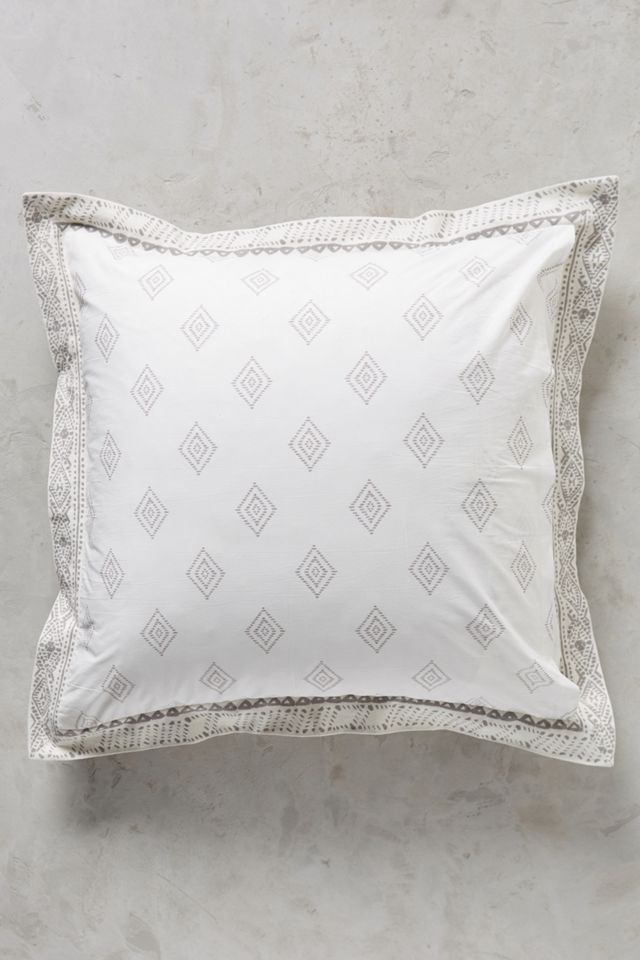 Embroidered Pointilliste Euro Sham #1