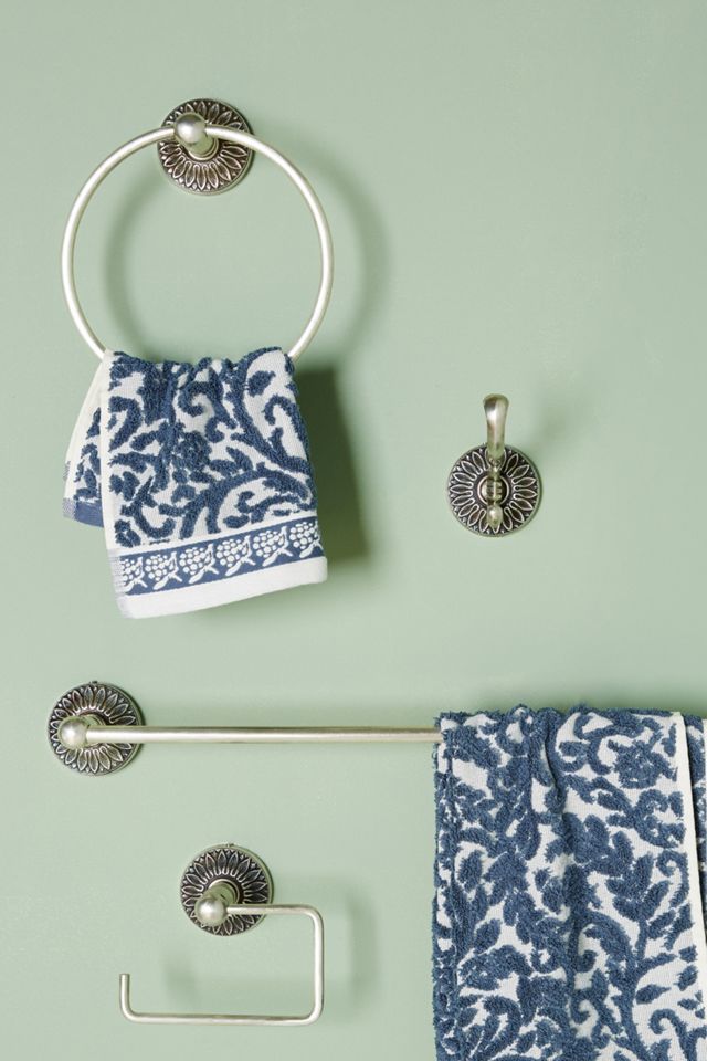 Floral Imprint Towel Ring #3