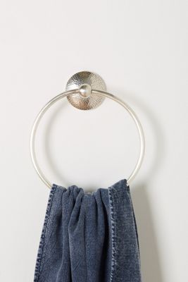 Hammered Towel Ring