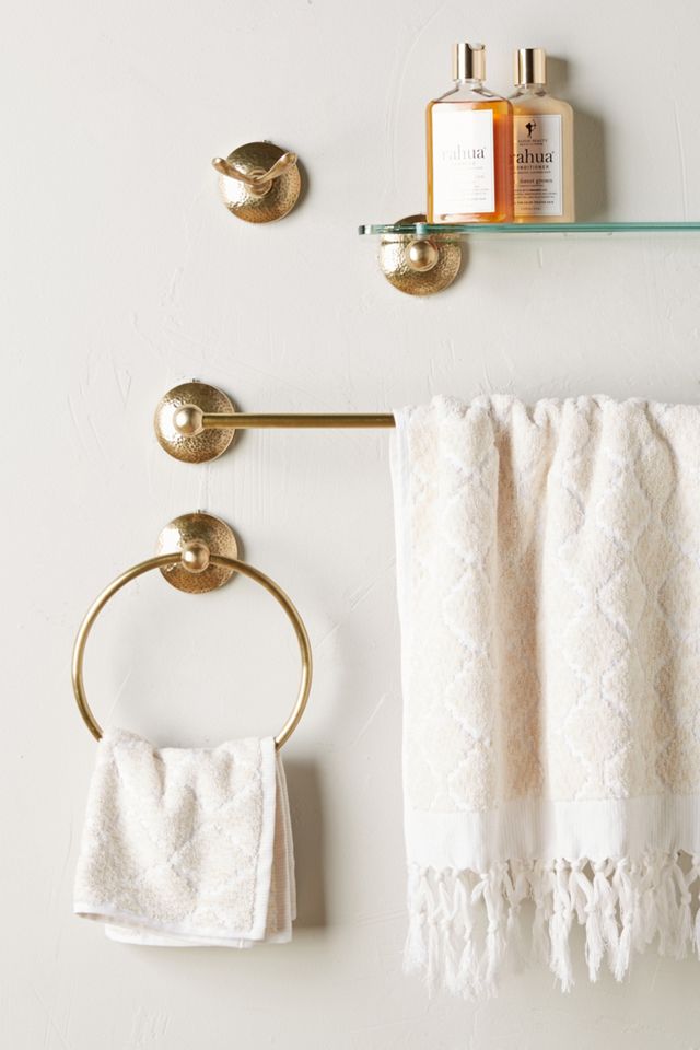 Hammered Towel Ring #2