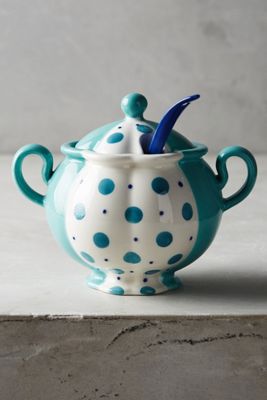 Cerulean Spots Sugar Pot