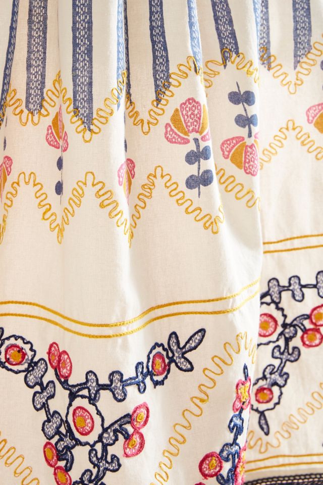 Pietra Embroidered Tea Towel #1