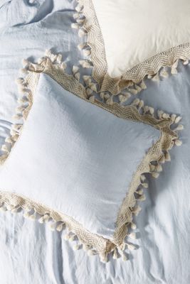 Tasseled Linen Euro Sham