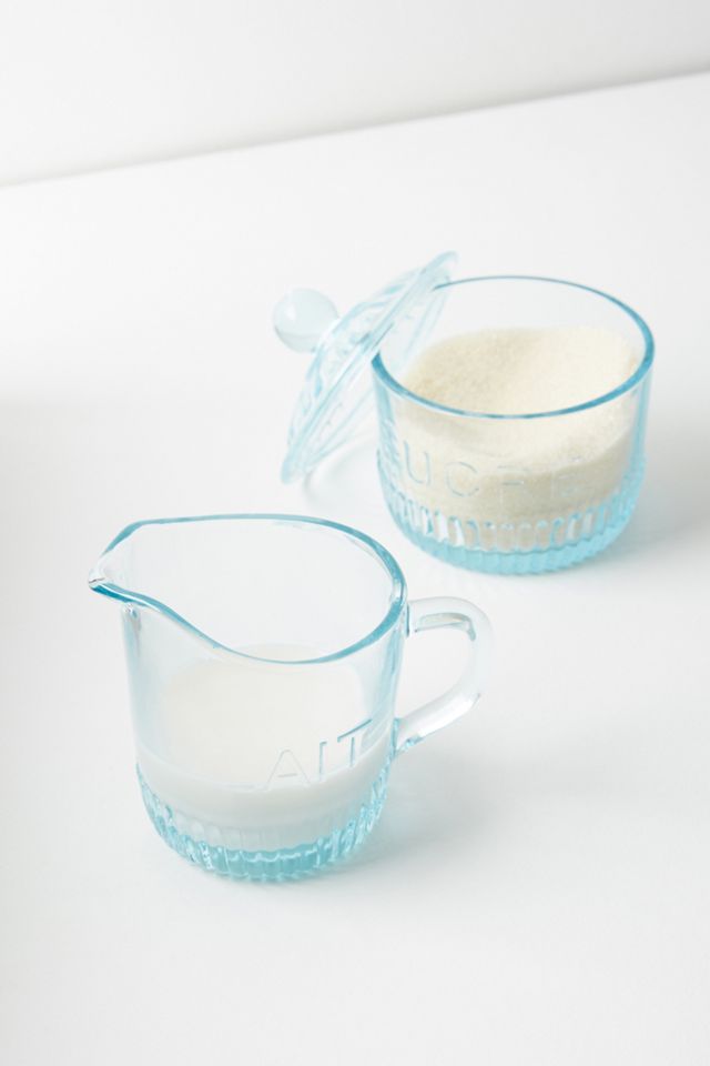 Tinted Glass Sugar Pot #1
