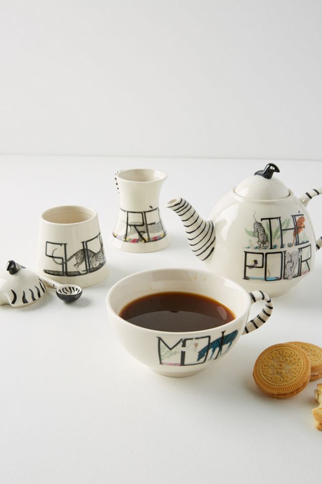 Animal Alphabet Sugar Pot #2