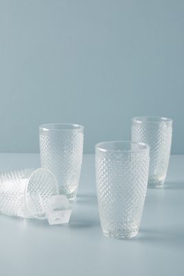 Hobnail Tumblers, Set of 4