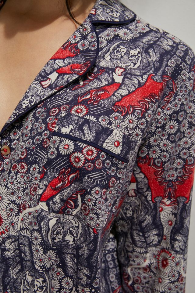 Florence Balducci Menagerie Flannel Sleep Top #2