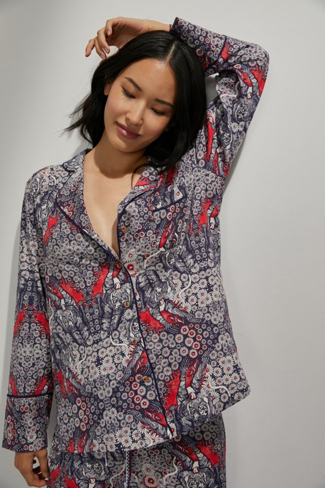 Florence Balducci Menagerie Flannel Sleep Top #3