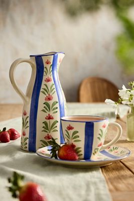 Floral Stripe Stoneware Collection Bundle