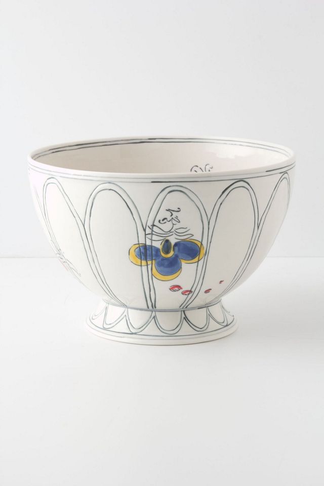 Peony Portrait Serving Bowl #1