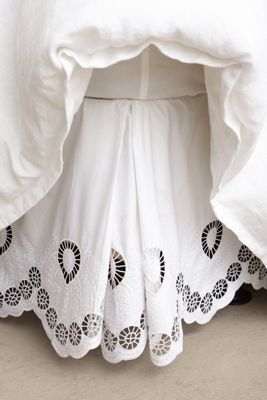 Eyelet Embroidered Bed Skirt