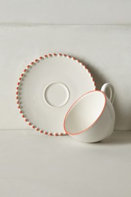 Pearl-Drop Cup & Saucer