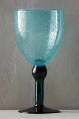 Handblown Bubbles Wine Glass