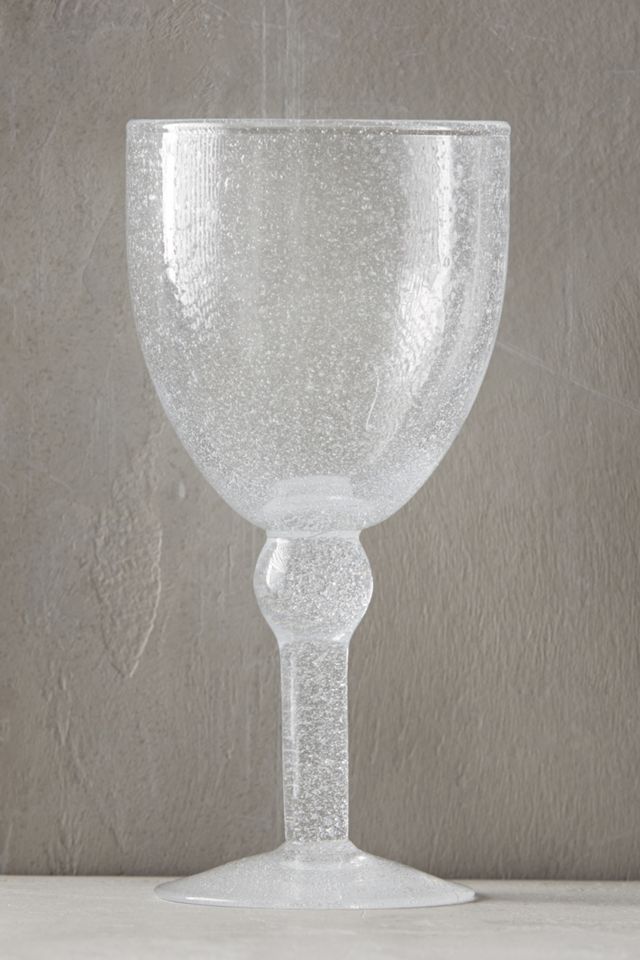 Handblown Bubbles Wine Glass