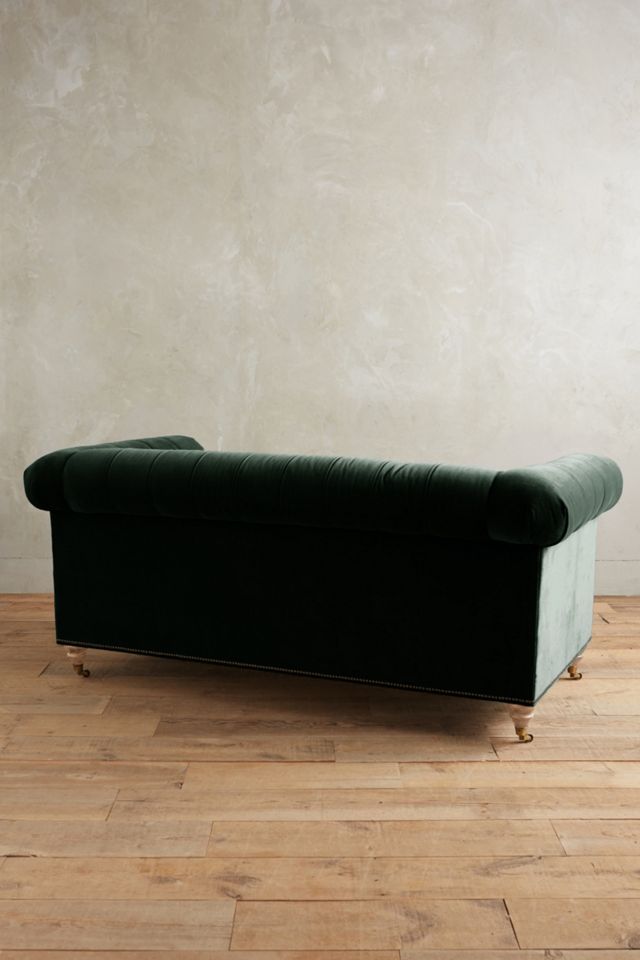 Velvet Lyre Chesterfield Petite Sofa, Wilcox #1