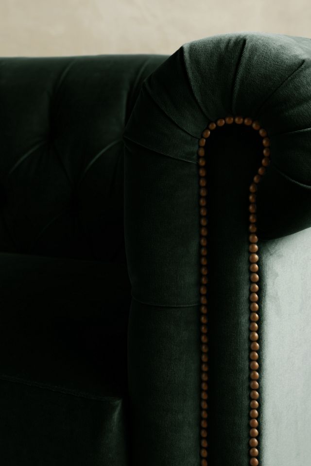 Velvet Lyre Chesterfield Petite Sofa, Wilcox #2