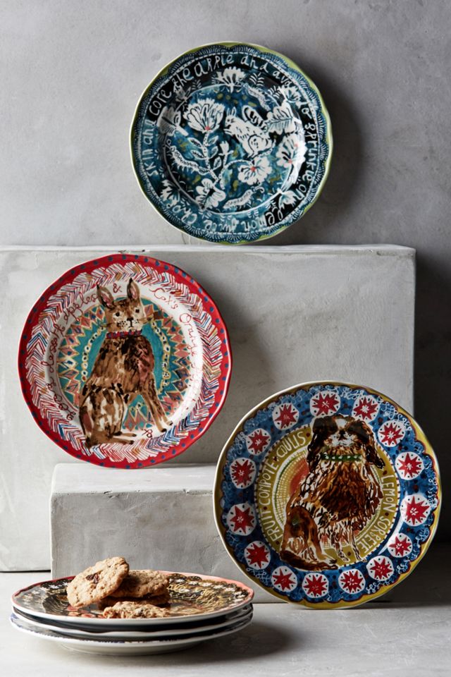 Woodland Picnic Dessert Plate #1