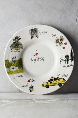 City Vignette Canape Plate