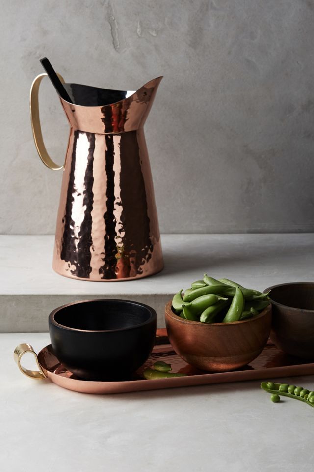 Hammered Lyric Pitcher & Spoon Set #1