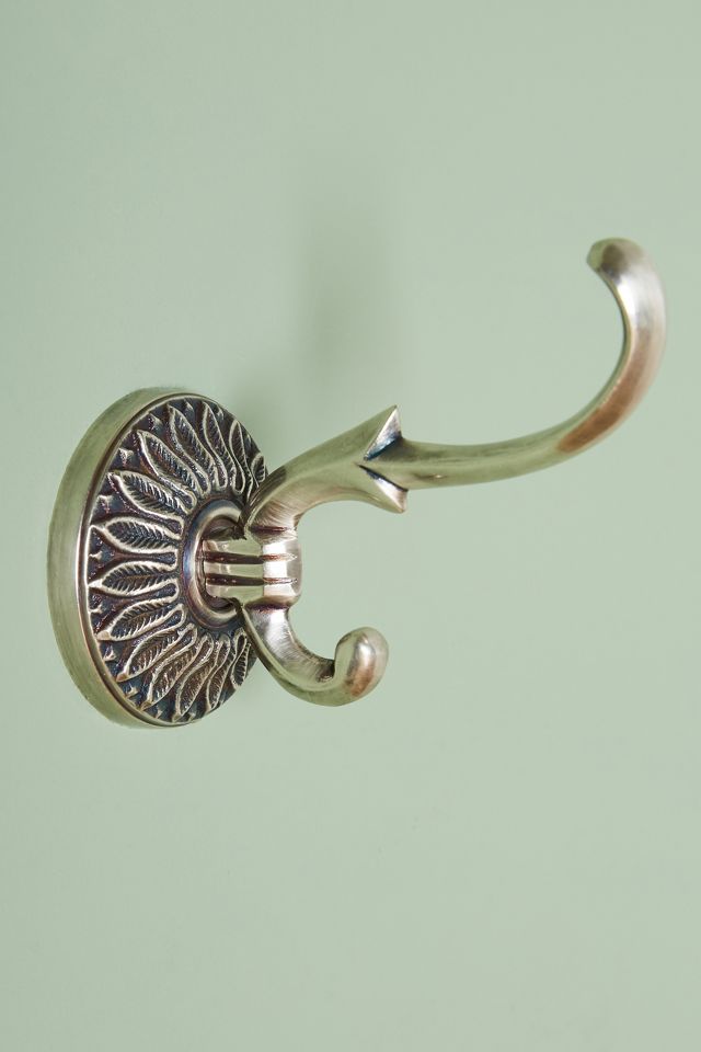 Floral Imprint Towel Hook | Anthropologie