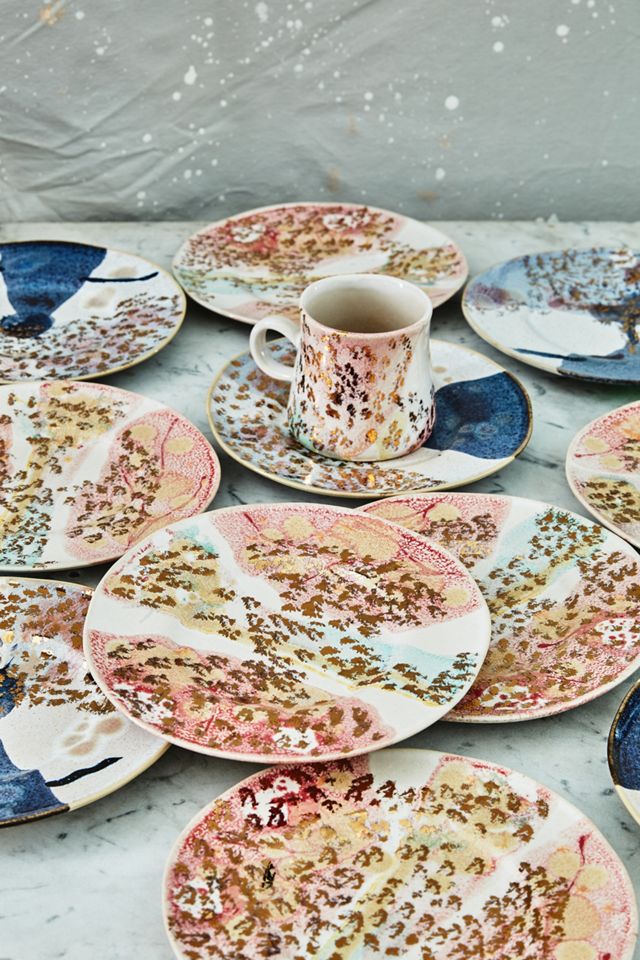 Gold Accent Dessert Plate #3