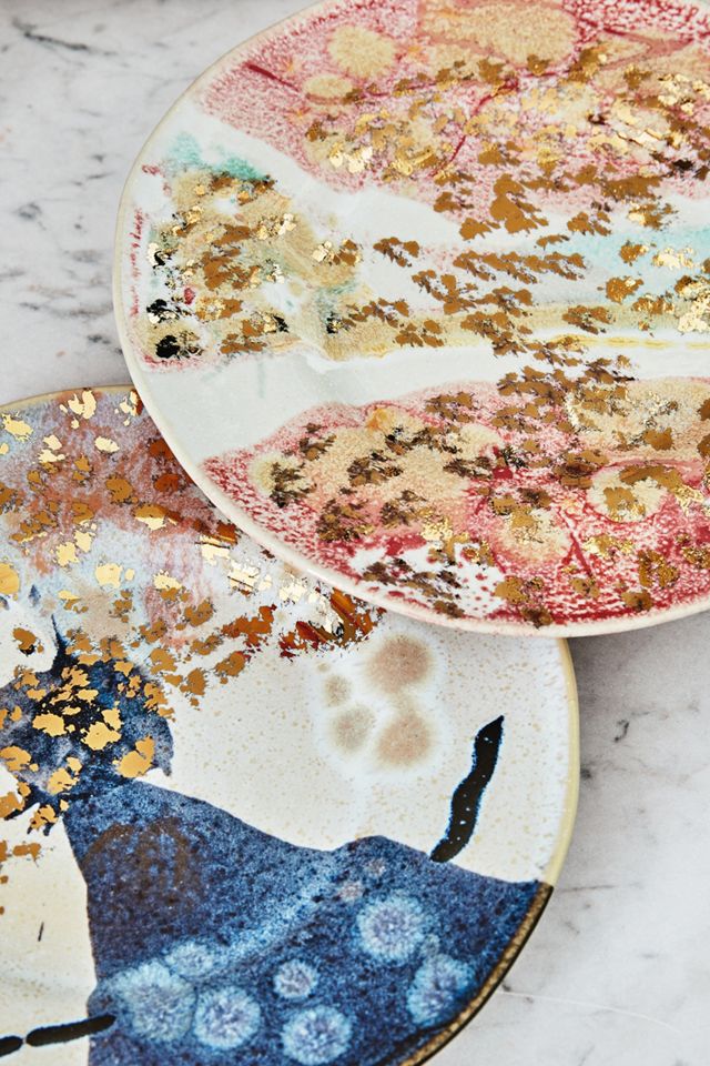 Gold Accent Dessert Plate #2
