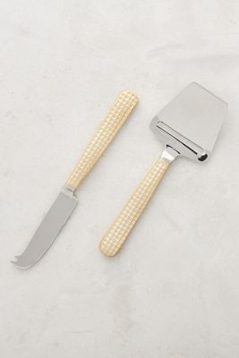 Manhattan Gold Cheese Servers, Set of 2