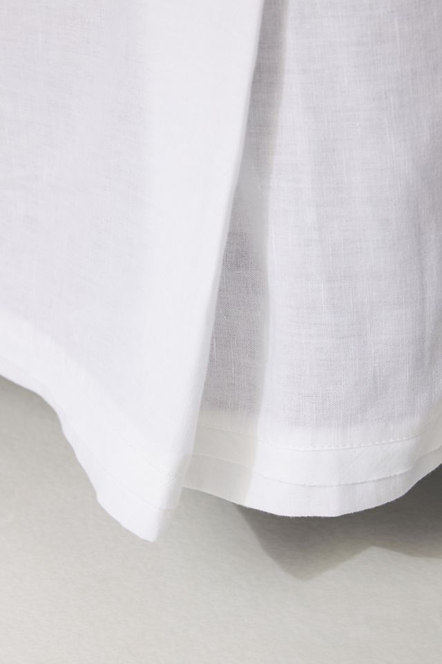 Relaxed Cotton-Linen Bed Skirt #1
