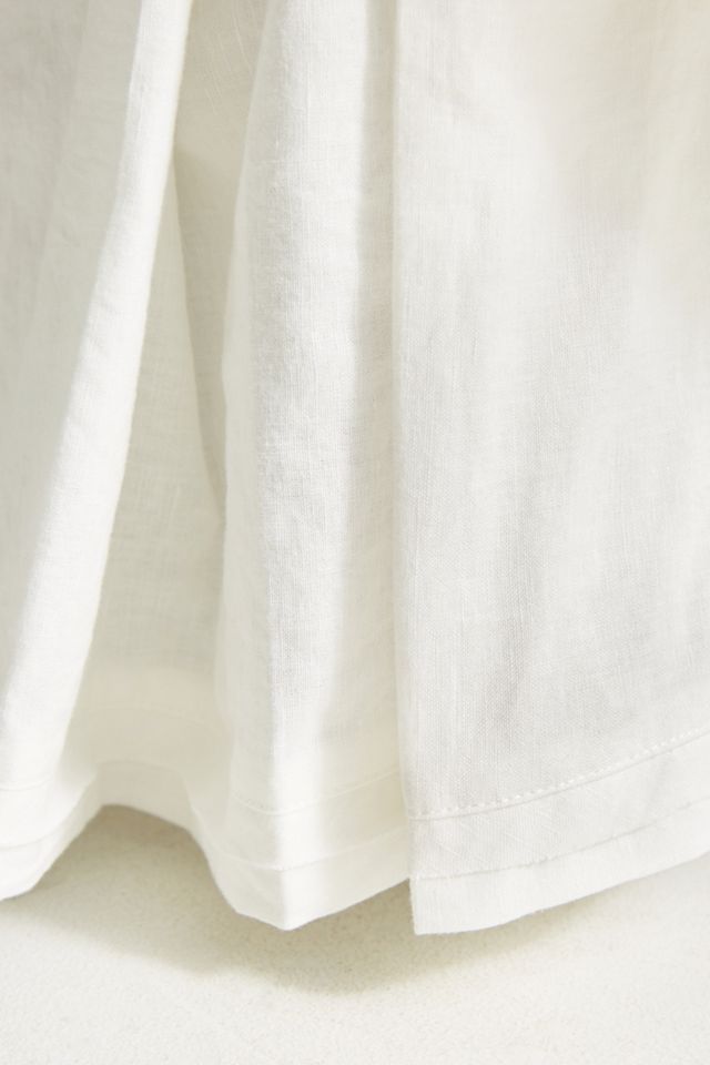 Relaxed Cotton-Linen Bed Skirt #1