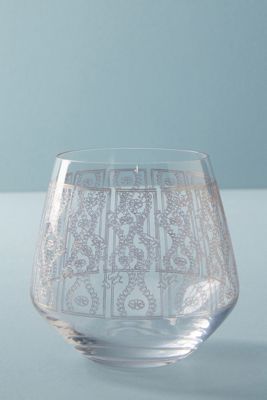 Lattice Stemless Wine Glass