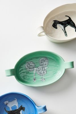 Painted Pup Gratin Dish