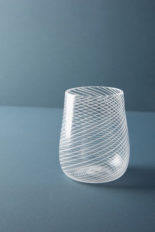 Gathered Glass Stemless Wine Glass Anthropologie