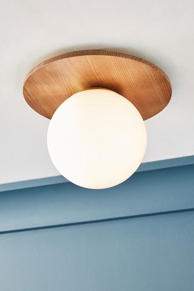 Globe flush mount ceiling outlet lights