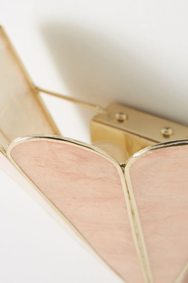 Madelyn Capiz Faceted Sconce Wall Light #1