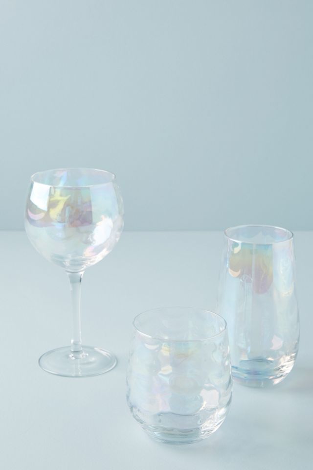 Lustered Stemless Wine Glass #2