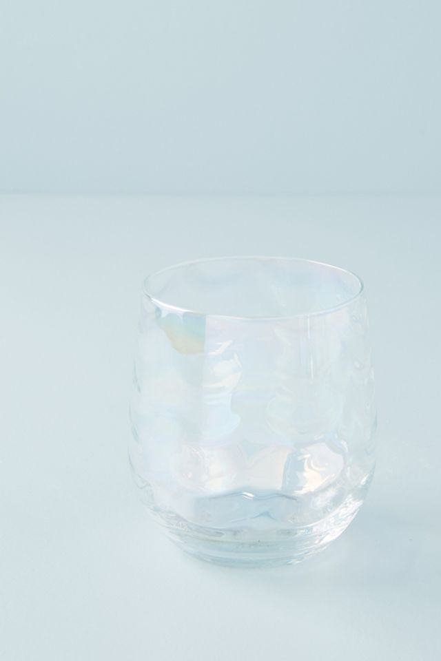 Lustered Stemless Wine Glass #1