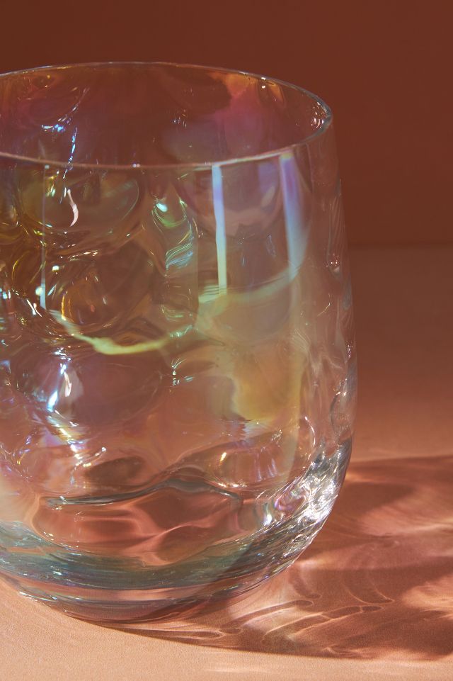 Iridescent Stemless Wine Glasses, Set of 4 #1