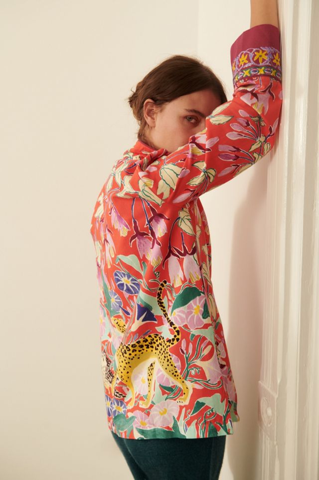 Lil Sire Cheetah Dreams Flannel Sleep Top #3