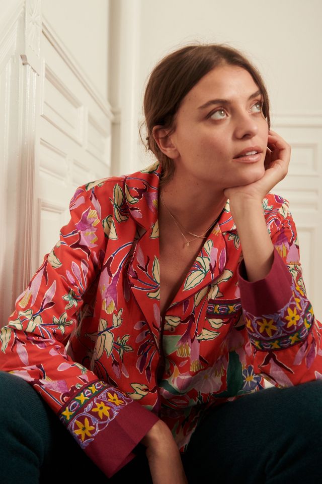 Anthropologie cheetah online pajamas