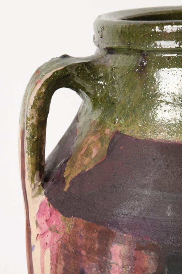 Dripped Olea Pot, Plum #3