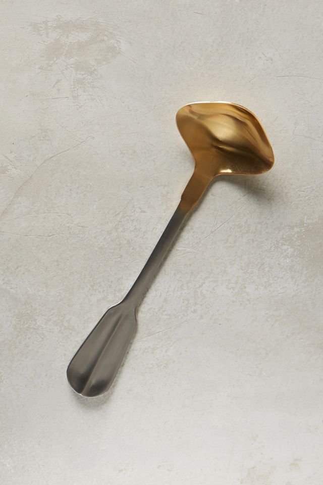 Gold-Tipped Sauce Spoon
