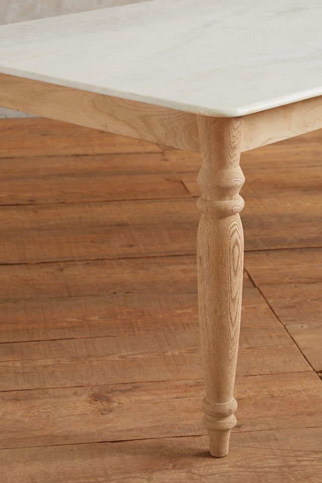 Polished Marble Dining Table, Rectangle #1