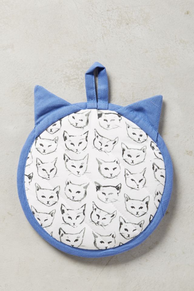 Cat Study Pot Holder #3