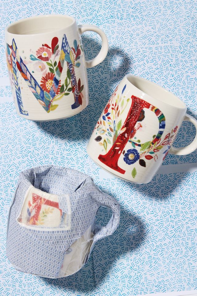 Petal Palette Monogram Mug #3