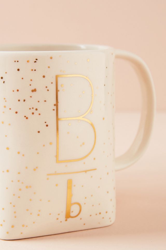 Gilded Shapes Monogram Mug #3