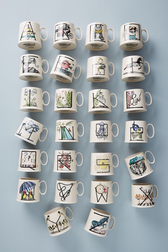 Florence Balducci Animal Alphabet Monogram Mug #1